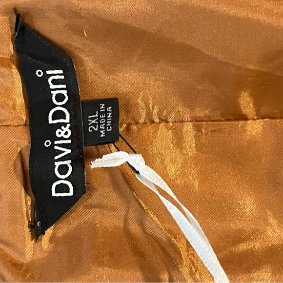 Davi & Dani Women's Linen Blend Blazer Sz 2XL MULTI Color Long Sleeves Button Up - Picture 7 of 9